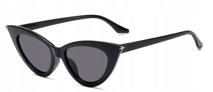 Kocie Okulary Przeciwsłoneczne Damskie Czarne Z Filtrem Uv400 Polaryzacja