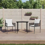 Fotele i krzesła ogrodowe - Prolenta Premium - Krzesła ogrodowe z poduszką 2 szt. Brązowy 54x61x83 cm Poly Rattan - miniaturka - grafika 1