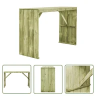 Stoły ogrodowe - The Living Store Stół barowy - 170x60x110 cm - impregnowane drewno sosnowe - Stolik Barowy - miniaturka - grafika 1