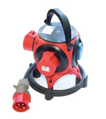 Osprzęt siłowy - PCE Rozdzielnica przenośna z tworzywa typ "Pegasus" IP44 6M wejście 2m przewodu H05RR-F 5x2,5 z wtyczką 16/5 wyjście 4xGS bez zabezpieczeń IP44 - miniaturka - grafika 1