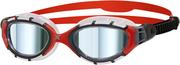 Pływanie - Zoggs Predator Flex Titanium Gogle S, frame/red/mirror 2021 Okulary do pływania - miniaturka - grafika 1