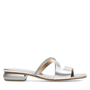 Klapki Badura BRITTOLI-A022-01-01 Srebrny - Klapki i japonki damskie - miniaturka - grafika 1