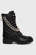 Botki damskie - Guess workery RIPLEI damskie kolor czarny na platformie FL7RPL LEA10 - miniaturka - grafika 1