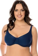 Stroje kąpielowe - Vivisence Vivisence 3216 granatowy 85C Kostium kąpielowy biustonosz miękki - miniaturka - grafika 1