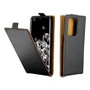 Pokrowiec König Design kompatybilny z Samsung Galaxy S20 Ultra z syntetycznej skóry - Etui na telefon komórkowy czarne - Etui i futerały do telefonów - miniaturka - grafika 1