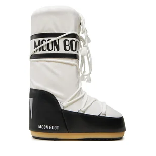 Śniegowce Moon Boot Mb Icon Nylon 80D1400440 Biały - Śniegowce damskie - miniaturka - grafika 1