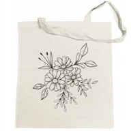 Torby i wózki na zakupy - Torba na zakupy fajny nadruk BUKIET KWIATY - miniaturka - grafika 1