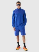 Spodenki męskie - 4F Spodenki casual męskie - niebieskie XXL - miniaturka - grafika 1