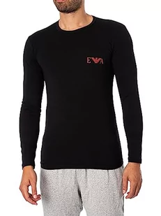 Emporio Armani Męski T-shirt męski Bold Monogram, czarny, S - Koszulki męskie - miniaturka - grafika 1