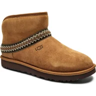 Śniegowce damskie - UGG Skórzane śniegowce CLASSIC MINI CRESCENT - miniaturka - grafika 1