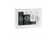 Ręczniki - Komplet ręczników w pudełku 6 szt Krople grafitowy biały Zwoltex 23 - miniaturka - grafika 1
