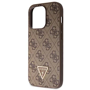 Etui Guess GUHCP14XP4TDSCPW na iPhone 14 Pro Max 6.7" - brązowe Crossbody 4G Metal Logo - Etui i futerały do telefonów - miniaturka - grafika 7