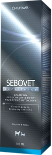 Eurowet SEBOVET excellence Szampon przeciwłupieżowy i przeciwłojotokowy dla psów i kotów 200ml 13469-uniw - Szampony i odżywki dla psów - miniaturka - grafika 1