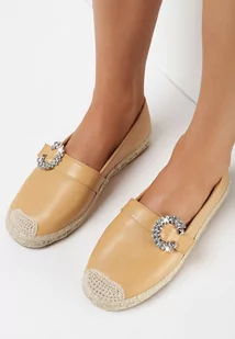 Ciemnobeżowe Espadryle Nemotis - Espadryle damskie - miniaturka - grafika 1