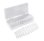 Sztuczne paznokcie i akcesoria - DENI CARTE ELASTYCZNE TIPSY DO PAZNOKCI SQUARE KWADRAT 120 SZTUK 32555 - miniaturka - grafika 1