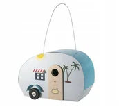 Klatki i wyposażenie dla ptaków - Lęgówka dla ptaków, camping, drewniana, 28x17x19cm - miniaturka - grafika 1