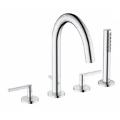 Baterie wannowe i prysznicowe - KLUDI 204250515 NOVA FONTE Puristic bateria wannowo-natryskowa, 4-otw. - miniaturka - grafika 1