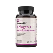 Witaminy i minerały - Pharmovit Kolagen + kwas hialuronowy 90 k - miniaturka - grafika 1