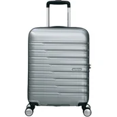Walizki - Walizka AMERICAN TOURISTER Flashline 55 cm Srebrny - miniaturka - grafika 1