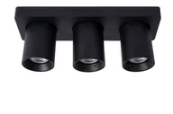 Lampy sufitowe - Lucide NIGEL Czarny LED 3x5W DIM ściemnialny CRI95 3xGU10 Spot 09929/15/30 - miniaturka - grafika 1