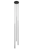 Lampy sufitowe - Lampa wisząca Sopel Lux 3 długa srebrna – do wyższych pomieszczeń - miniaturka - grafika 1