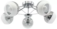 Lampy sufitowe - MLAMP Loftowa LAMPA sufitowa ELM1018/5 8C MLAMP metalowa OPRAWA szklane kule chrom ELM1018/5 8C - miniaturka - grafika 1