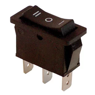 Tracon Electric Wyłącznik kołyskowy włącz-wyłącz czarny TES-12 TES-12 - Wyłączniki światła i elektryczne - miniaturka - grafika 1