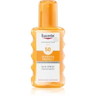 Balsamy i kremy do opalania - Eucerin Sun Sun transparentny spray do opalania SPF50+ 200ml - miniaturka - grafika 1
