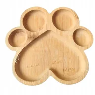 Miseczki i talerzyki dla dzieci - Smukee Miseczka bambusowa Miska na przekąski Łapka - miniaturka - grafika 1