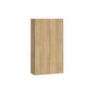 Szafki łazienkowe - Szafka łazienkowa wisząca Atrato 56x22x100 cm brązowa dąb Cersanit - miniaturka - grafika 1