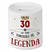 Skarbonki - Skarbonka na Urodziny 30 30te 30-te na Prezent z Nadrukiem ze Zdjęciem - miniaturka - grafika 1