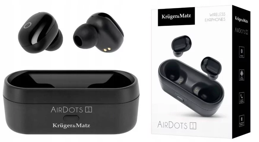 Kruger&Matz Air Dots 1 Czarne