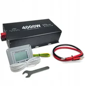 Przetwornice samochodowe - Green Cell Przetwornica samochodowa 48V/230V 4000W czysty sinus, pilot, LCD - miniaturka - grafika 1