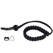 Torby fotograficzne i futerały - Genesis Gear Pasek nadgarstkowy paracord czarny - miniaturka - grafika 1