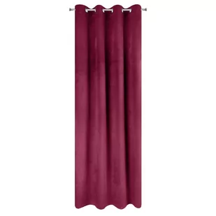 Euro Firany Zasłona 140 x 270 Dekoracyjna Velvet Taylor Amaran - Zasłony - miniaturka - grafika 1