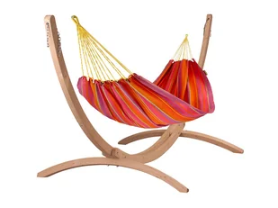 Kolekcja tęczowa hamaków KOALA Zestaw hamakowy Wiosenny podmuch Orange 5907564666893 - Hamaki - miniaturka - grafika 1