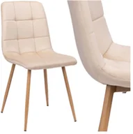 Krzesła - Krzesło welurowe MONTANA VELVET beżowe - miniaturka - grafika 1