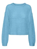 Swetry damskie - Vero Moda Sweter w kolorze błękitnym - miniaturka - grafika 1