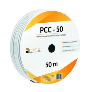 Libox Kabel koncentryczny RG6U 50M - Kable - miniaturka - grafika 1