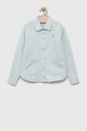 Koszulki dla dziewczynek - Tommy Hilfiger koszula dziecięca kolor niebieski - miniaturka - grafika 1