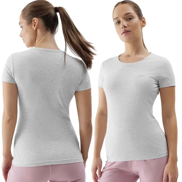 Koszulka Damska 4F T-shirt Bluzka Bawełniana Okrągły Dekolt F1161-27M-XXL