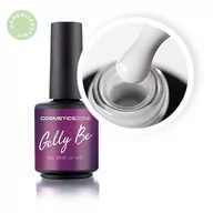 Lakiery hybrydowe - Baza żelowa do przedłużania Gelly BE mlecznobiała - Silky White - miniaturka - grafika 1