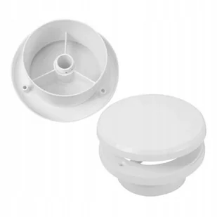 Zawór płytkowy ze sterowaniem Tv Ø 100 mm, biały 0420 - Akcesoria do wentylacji i klimatyzacji - miniaturka - grafika 1