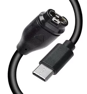 Kabel Usb Typ-C Ładowarka Usb 2.0 Quick Charge 1M Do Garmin Fenix 5/5X/5S/5+/5X+/5S+/6/6Pro/6S/6S Pr/6X/6X Pro/7/7X Czarna - Akcesoria do smartwatchy - miniaturka - grafika 1