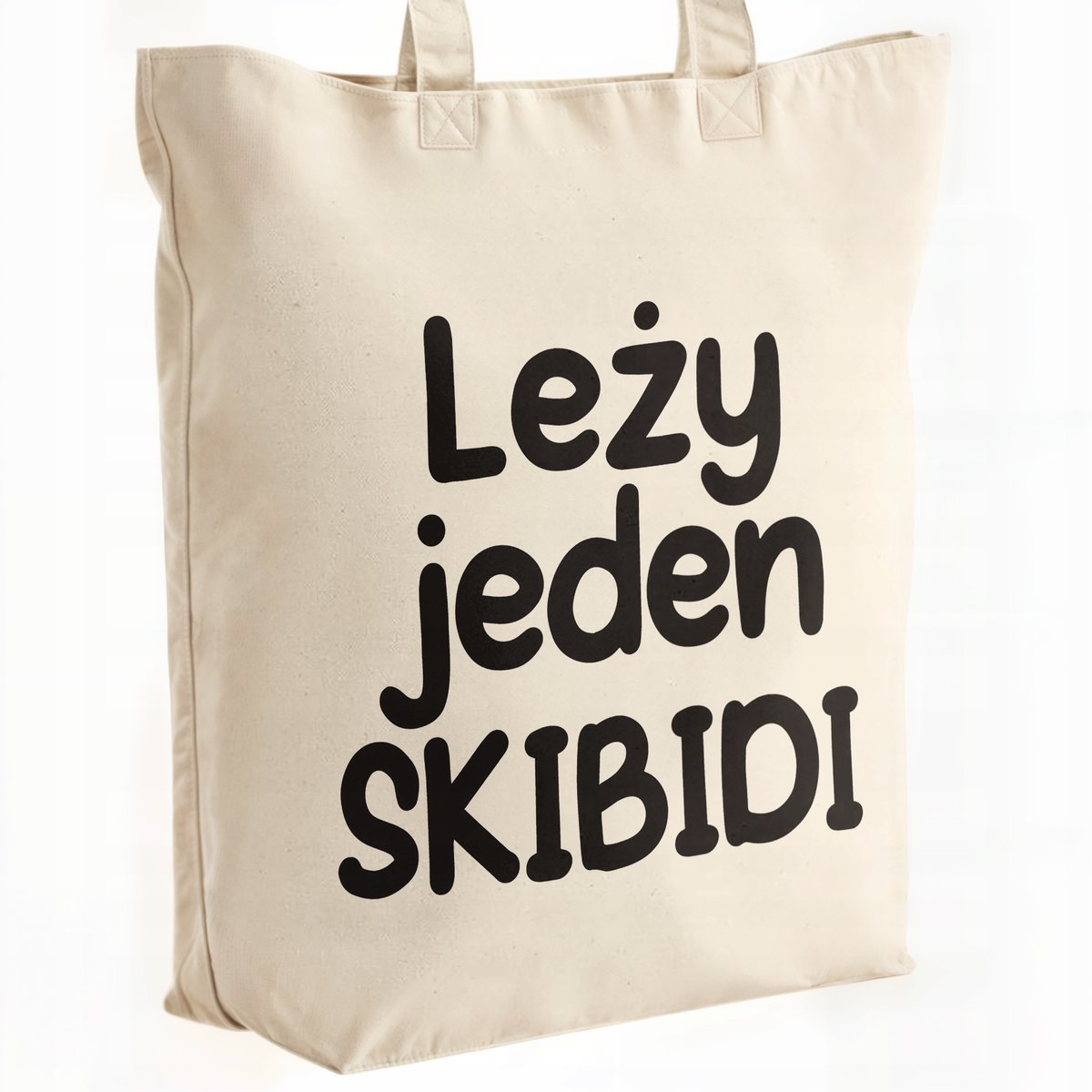 Torba bawełniana premium Leży Jeden Skibidi Zabawny Prezent