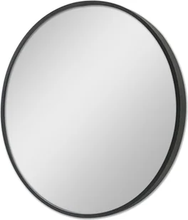 Lustro ścienne Modugno 60 cm lustro łazienkowe lustro łazienkowe lustro do makijażu lustro wiszące lustro okrągłe rama aluminiowa montaż ścienny czarny - Lustra - miniaturka - grafika 1