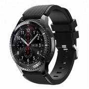 Akcesoria do smartwatchy - Cadorabo Pasek TPU z metalowym zamknięciem 22mm Kompatybilny z Samsung Galaxy Gear S3 / Gear 2 w CZARNY - Wymienna opaska do Huawei Watch GT do Watc.. - miniaturka - grafika 1