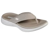 Klapki i japonki damskie - Skechers Klapki damskie, brązowy, 41 EU - miniaturka - grafika 1