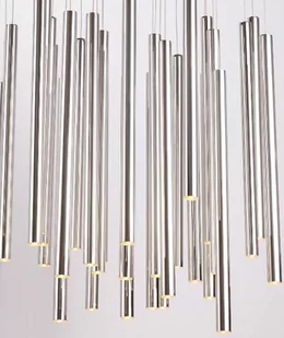 MAXLIGHT P0175D lampa wisząca ORGANIC 33x1 chrom ściemnialna - Lampy sufitowe - miniaturka - grafika 1