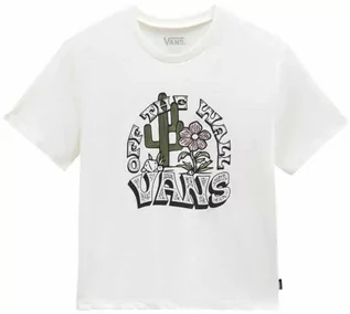 Koszulki dla dziewczynek - Vans OUTDOOR CACTUS CREW Marshmallow t-shirt dziecięcy - XL - grafika 1